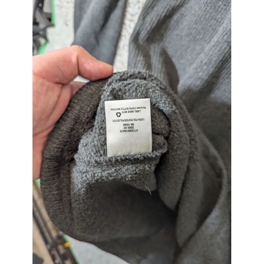 Outdoor Life Men's XXL 1/4 Zip Tight‎ Knit Sweater Gray 2XL Mock Neck Ribbed